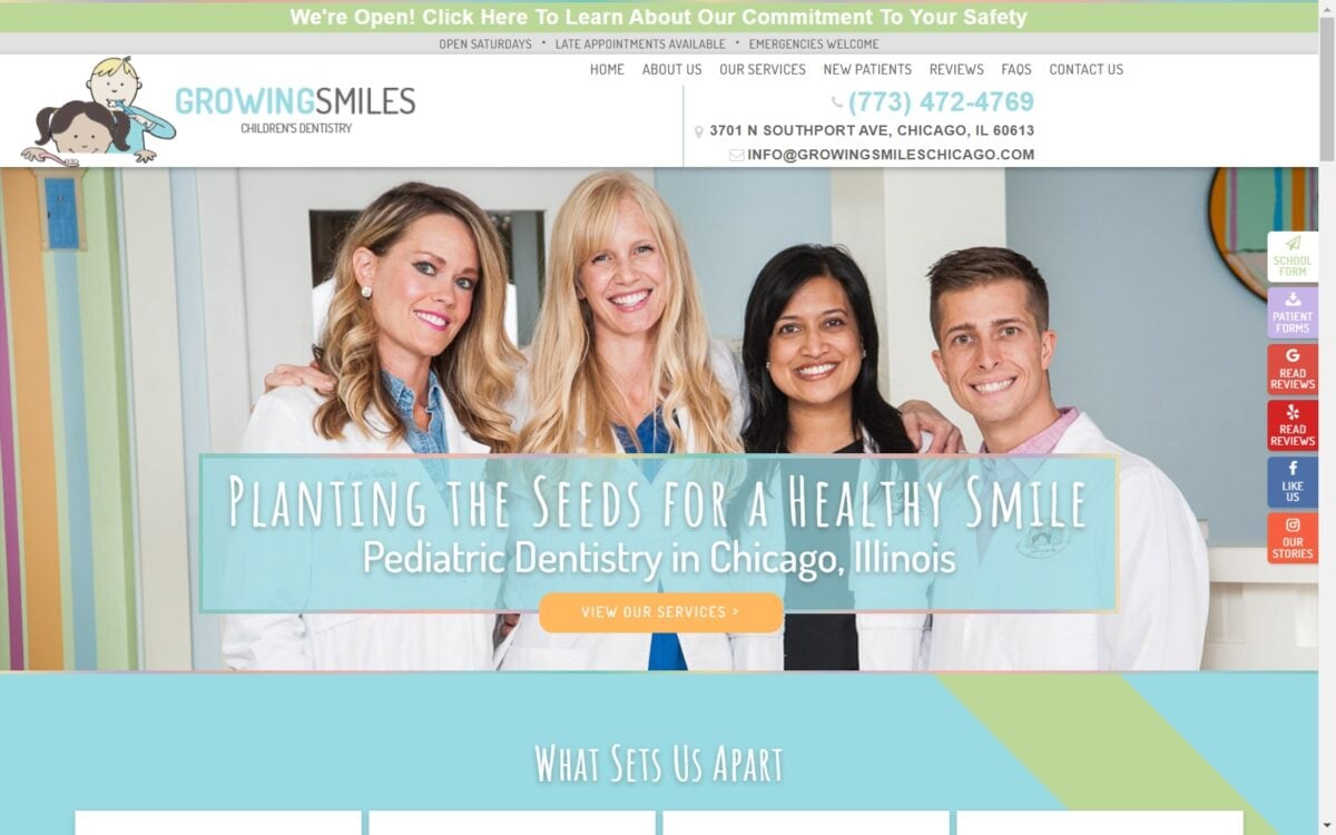 growingsmileschicago.com screenshot