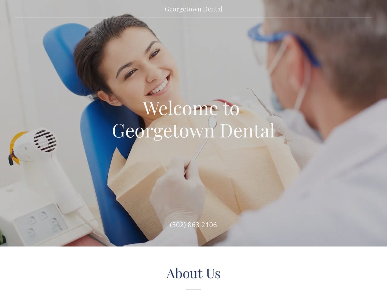 Georgetown Dental Website Screenshot from gtowndentalky.com