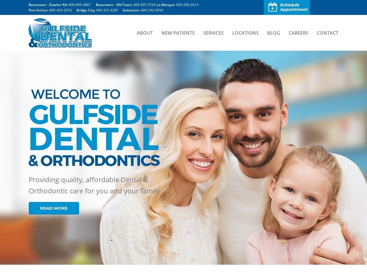 Gulfside Dental Website Screenshot from gulfsidedental.com