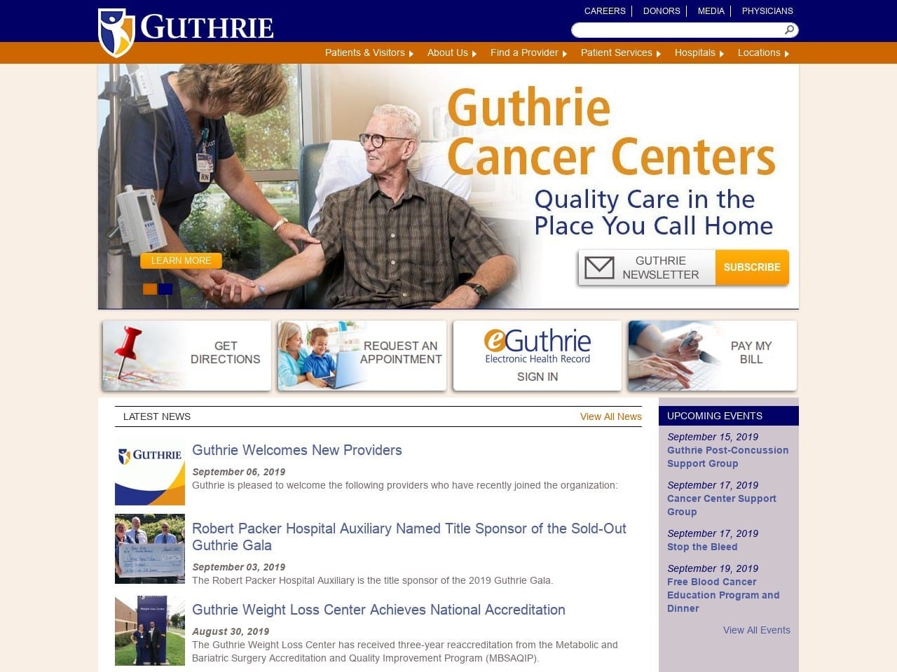 Guthrie Medical Group Girard Ronald Raym DDS Website Screenshot from guthrie.org