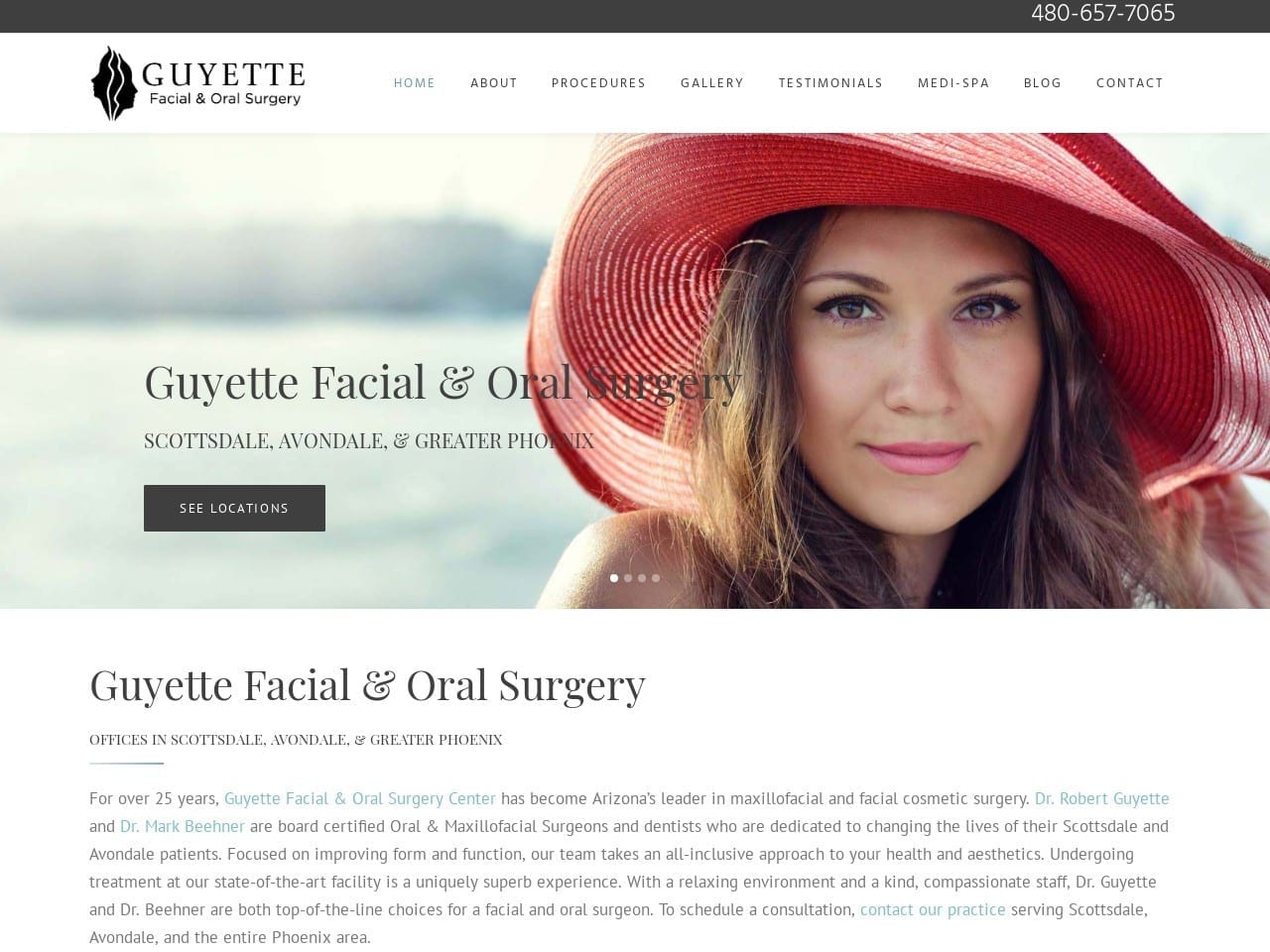 Guyette Robert F MD DMD Website Screenshot from guyettesurgery.com