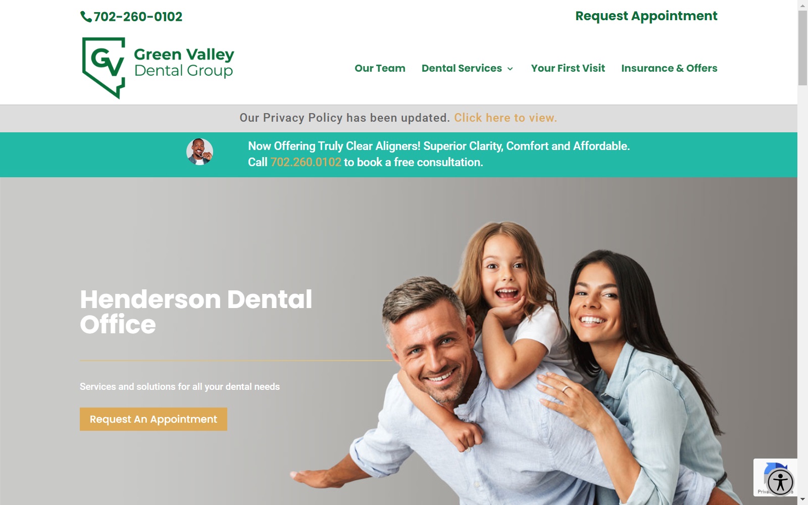 gvdentalgroup.com screenshot