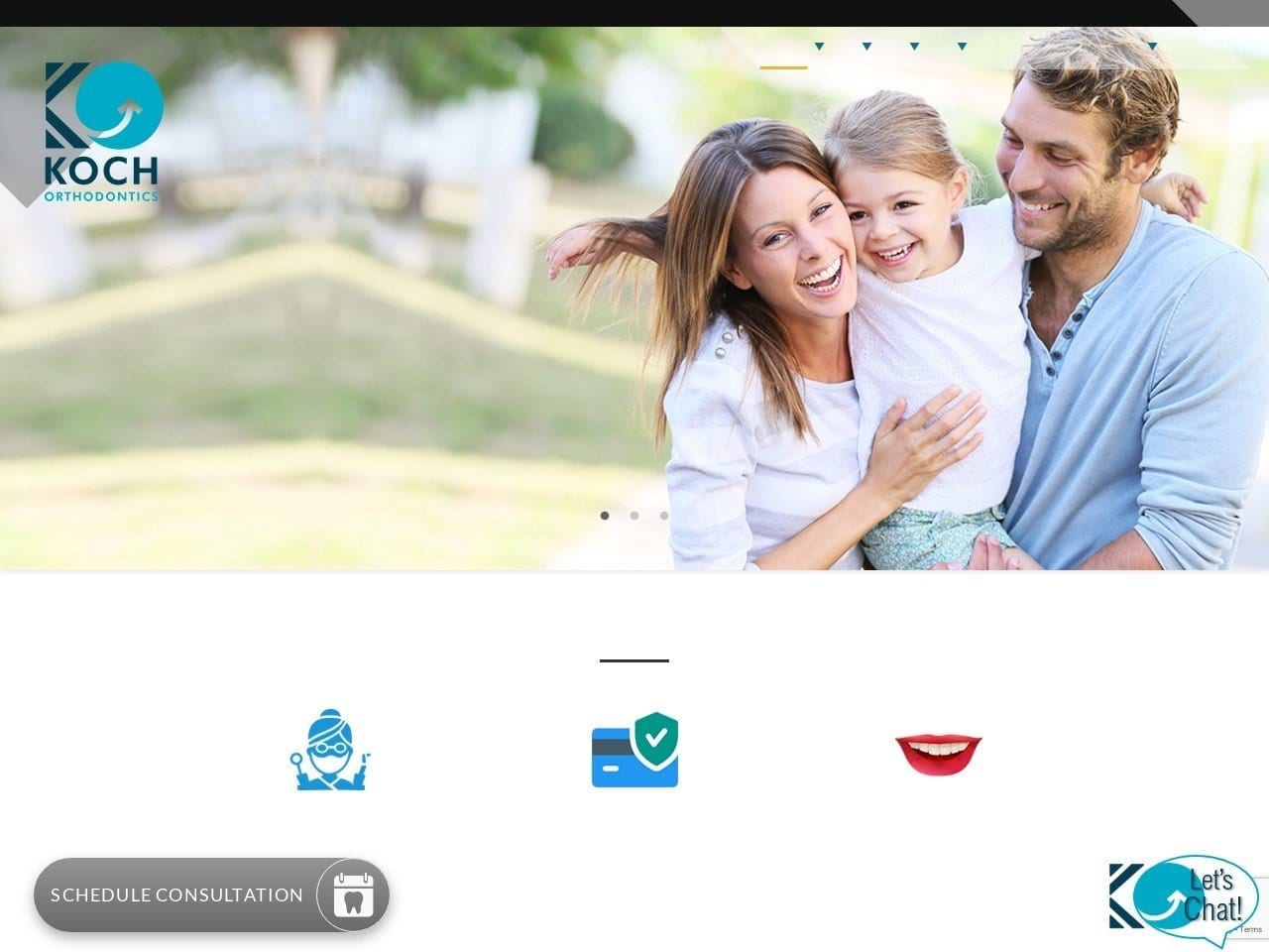 Koch Orthodontics Website Screenshot from gwinnettorthodontist.com