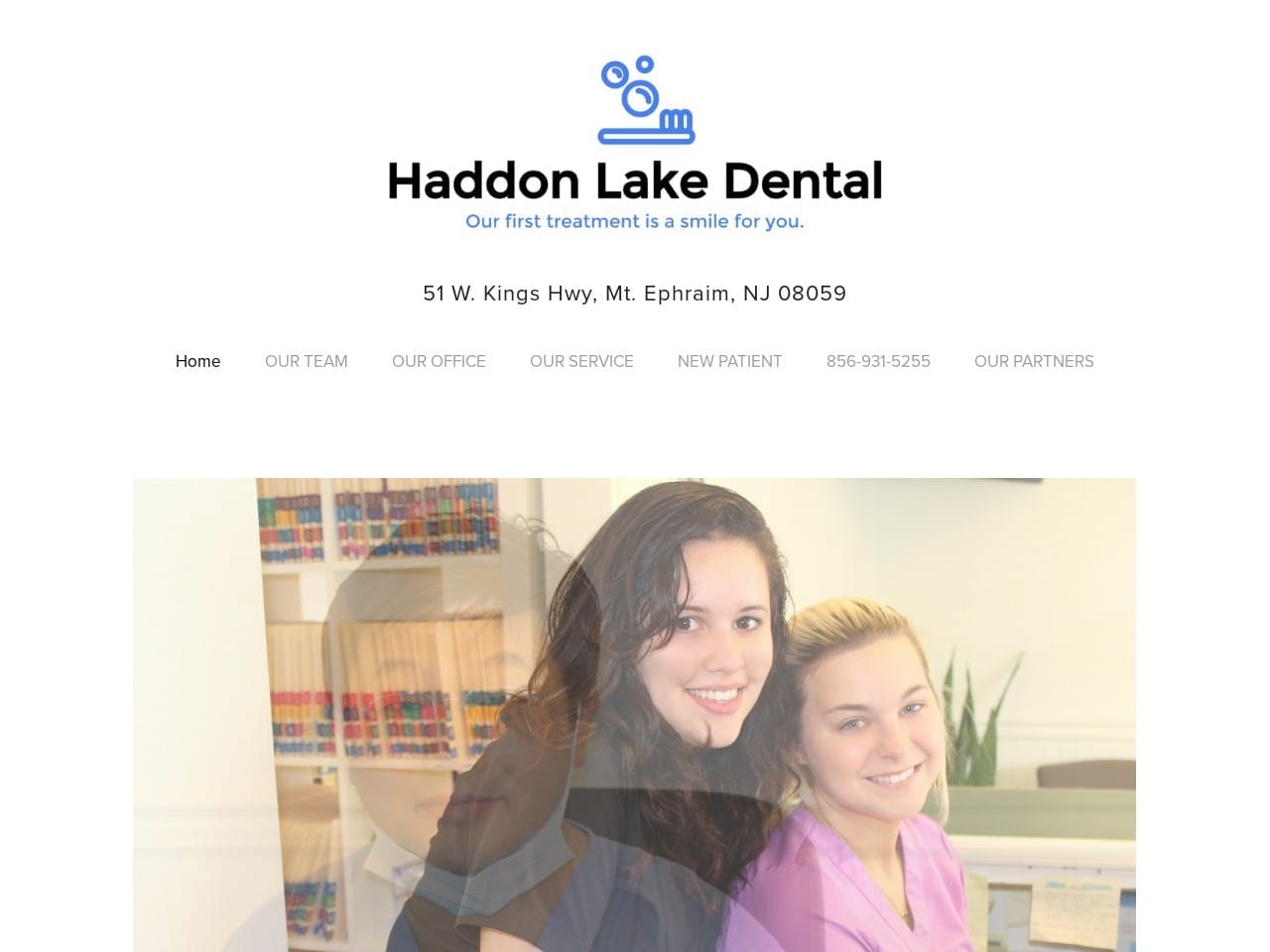 Haddon Lake Dental Associates Website Screenshot from haddonlakedentalassociates.com