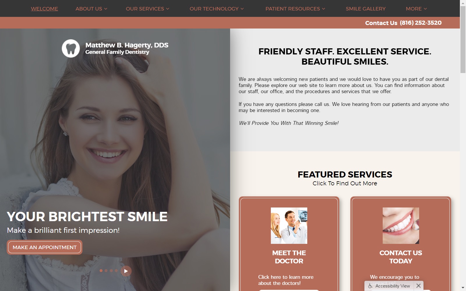 hagertyfamilydentistry.com screenshot