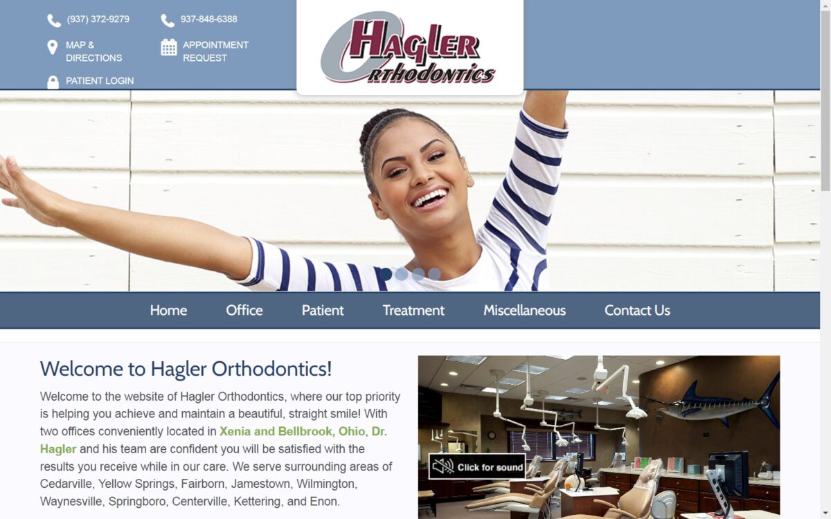 haglerorthodontics.com screenshot