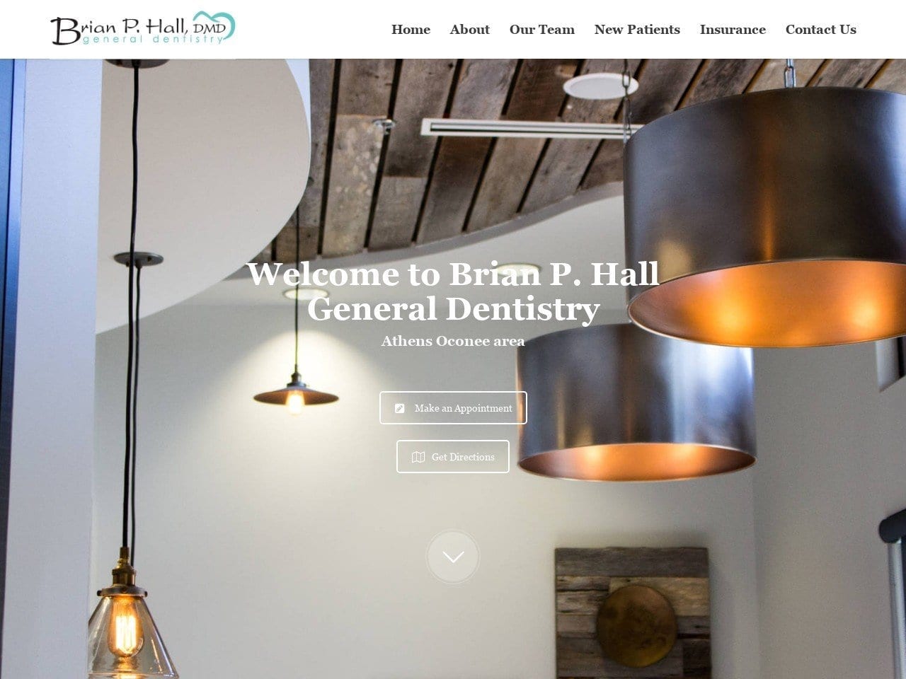 Hall Brian P DMD Website Screenshot from halldental.com