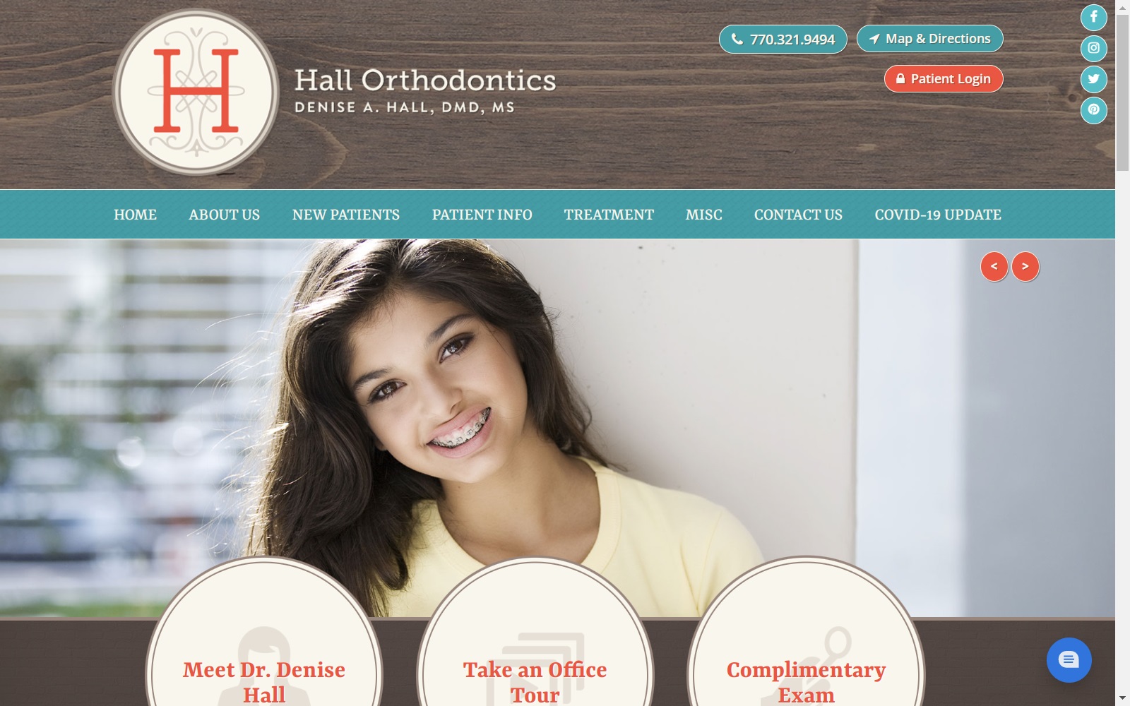 hallortho.com screenshot