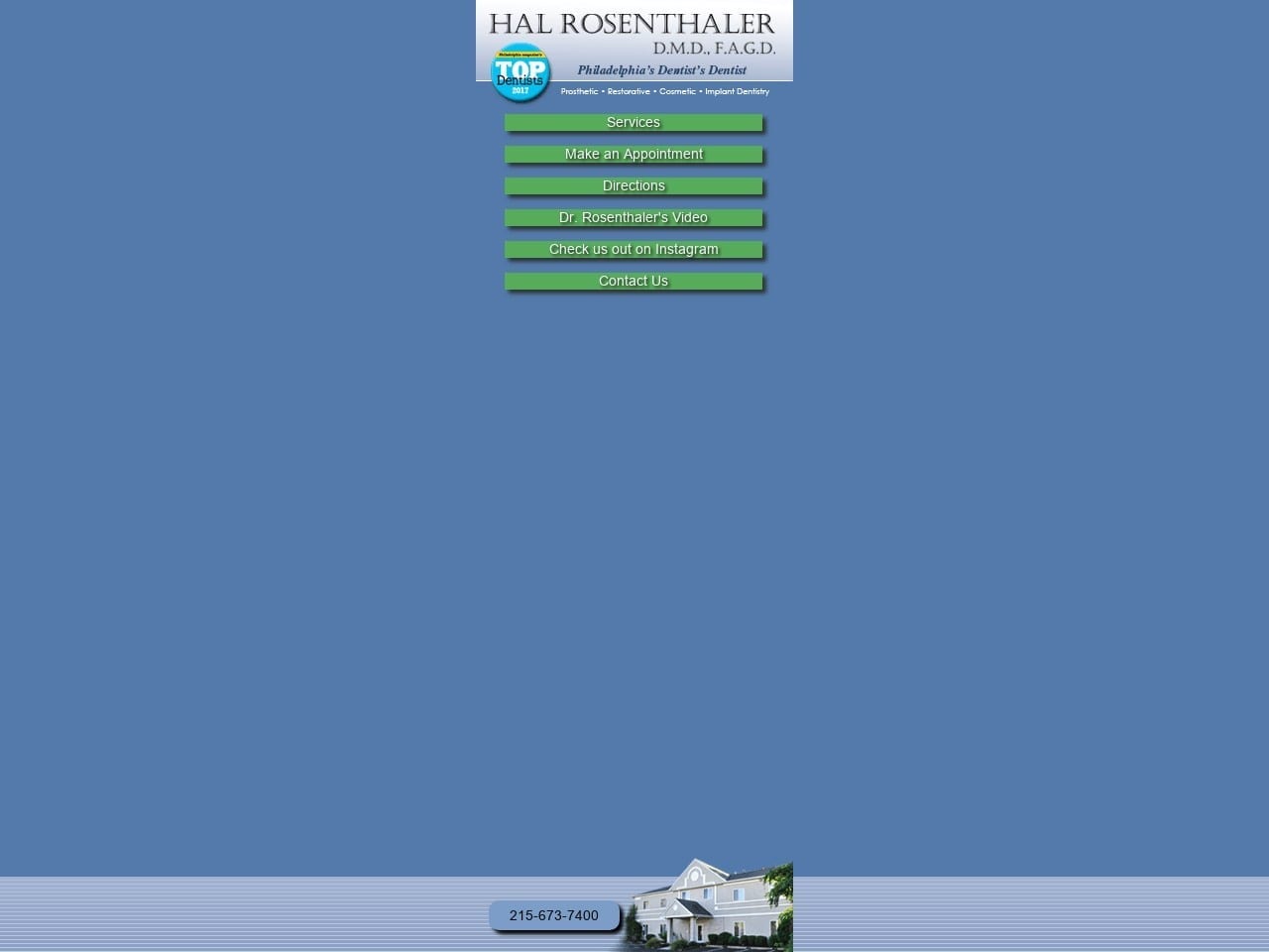 Dr. Hal Rosenthaler DMD Website Screenshot from halrosenthalerdmd.com