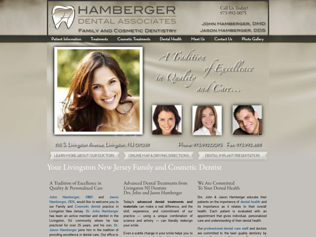 Hamberger John T DDS Website Screenshot from hambergerdentalassociates.com