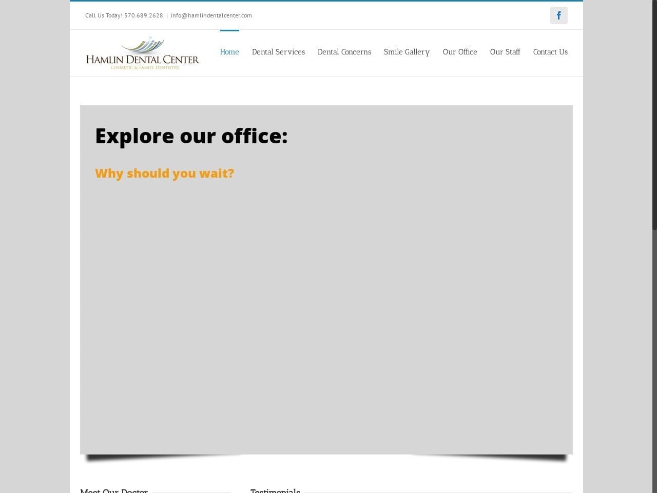 Hamlin Dental Center Website Screenshot from hamlindentalcenter.com