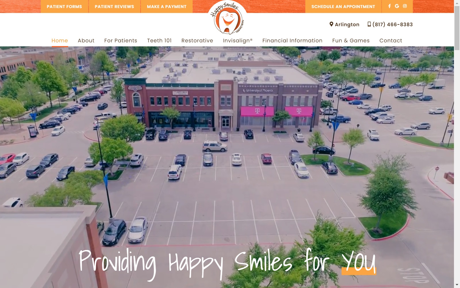 happysmilesdentistry.com screenshot