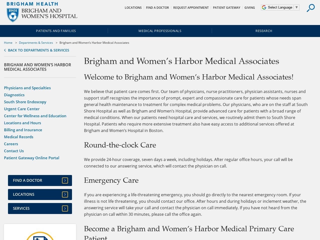 Johnson An Website Screenshot from harbormedical.com