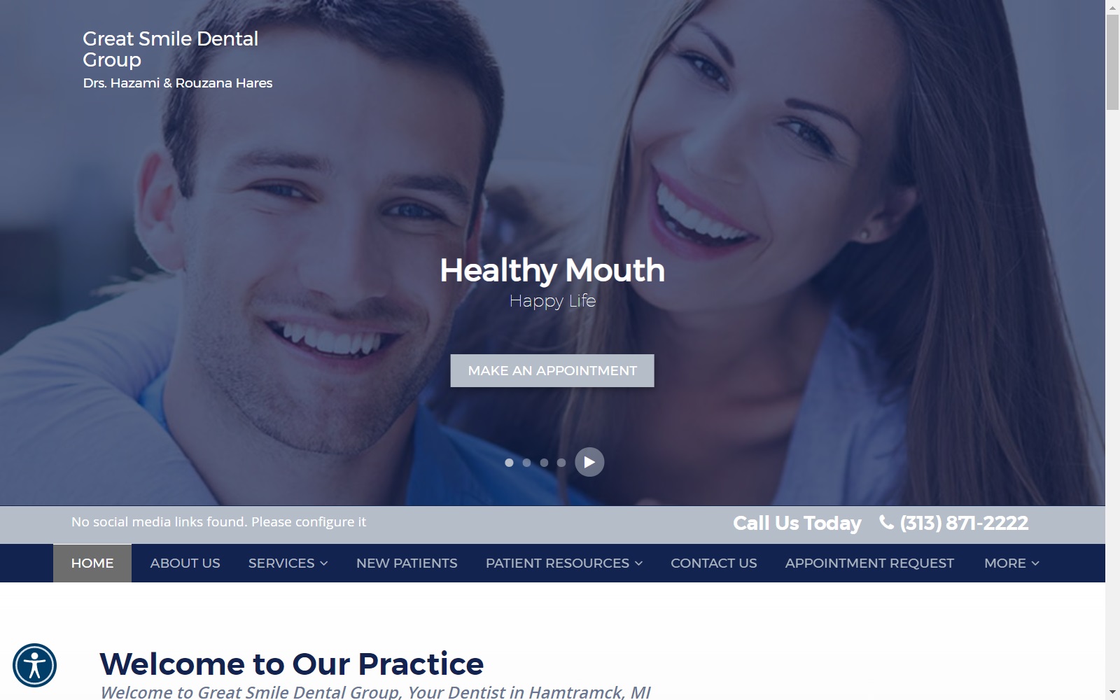 haresdental.com screenshot