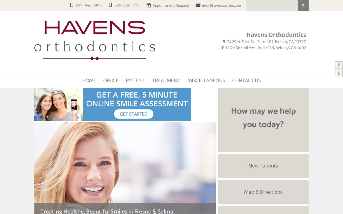 havensortho.com screenshot