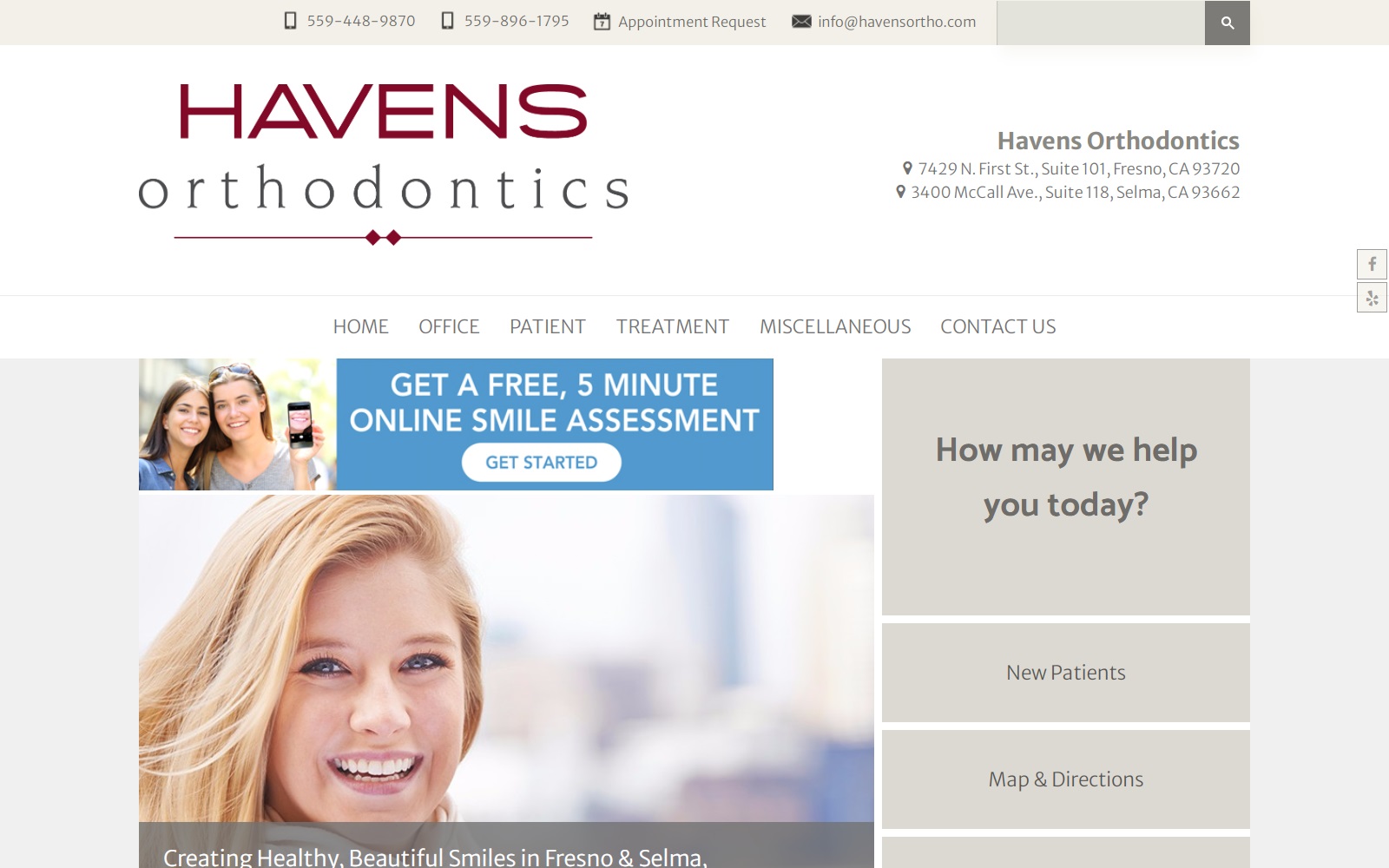 havensortho.com screenshot