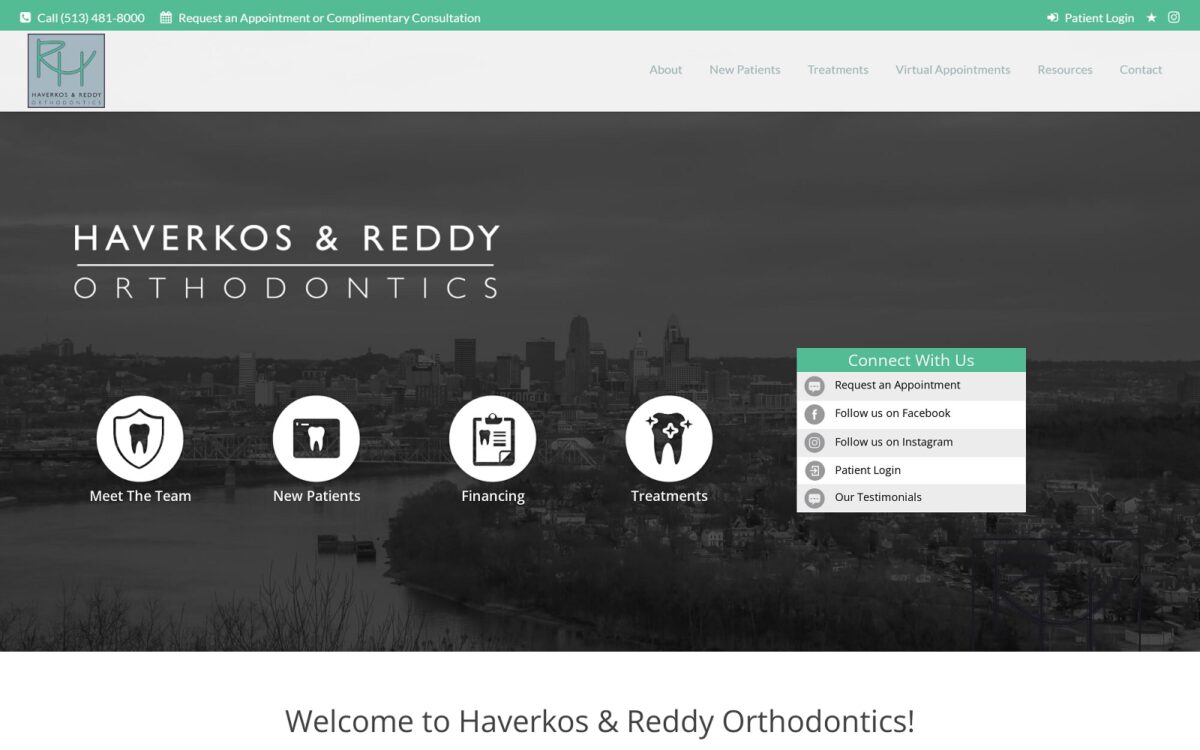 haverkosreddyorthodontics.com screenshot