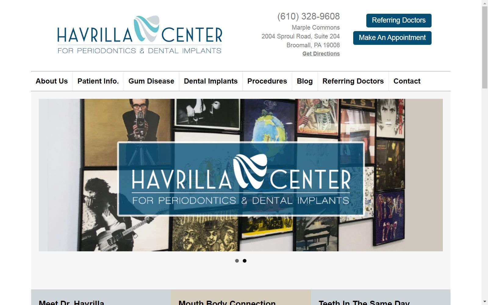 havrillacenter.com screenshot
