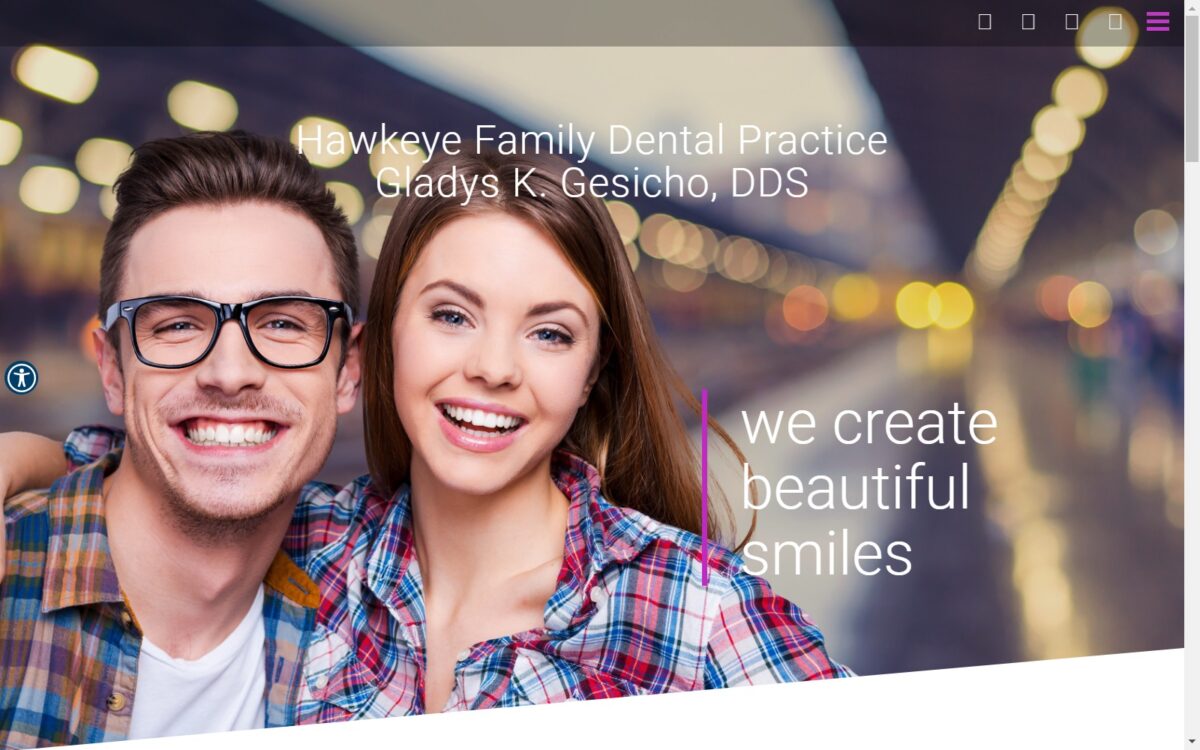 hawkeyefamilydental.com screenshot