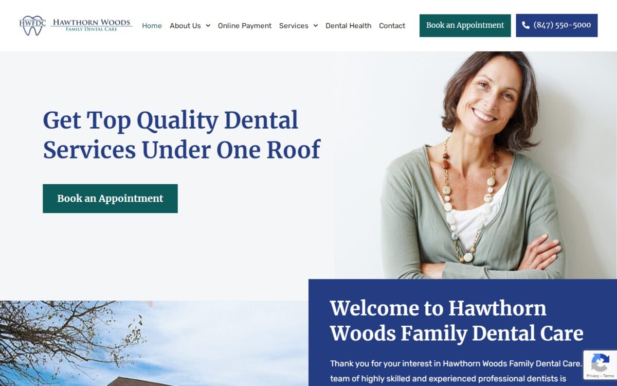 hawthornwoodsfamilydentalcare.com screenshot