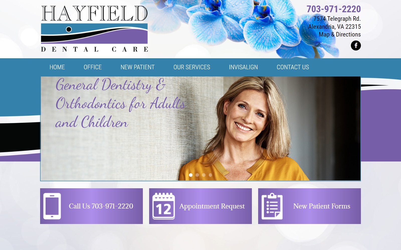 hayfielddentalcare.com screenshot