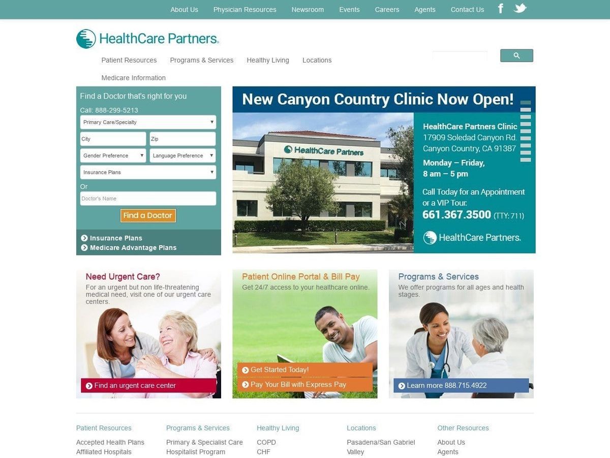 Healthcare Partners Med Group Bischoff Eric L DDS Website Screenshot from healthcarepartners.com