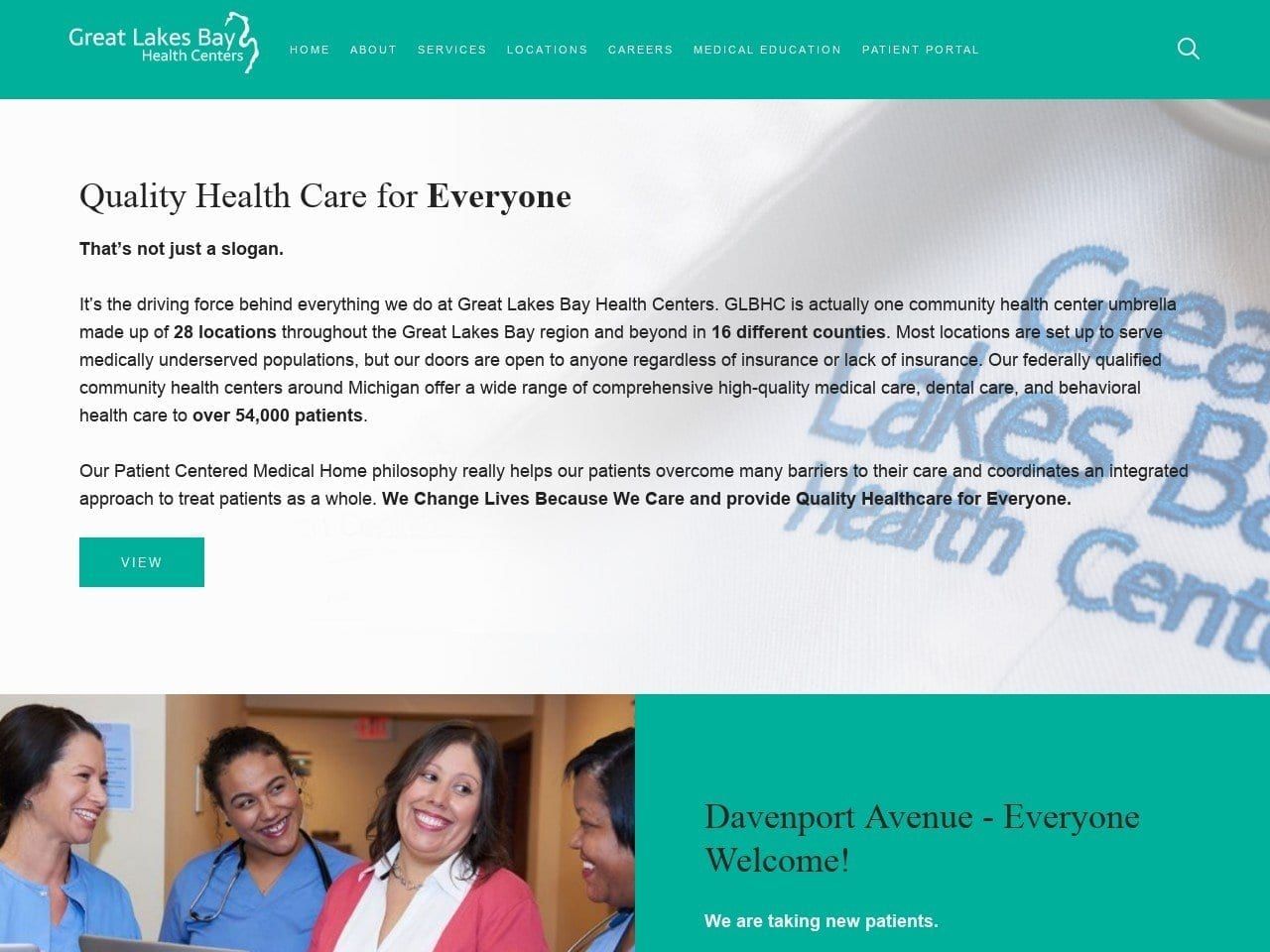Bayside Health Center Website Screenshot from healthdelivery.org