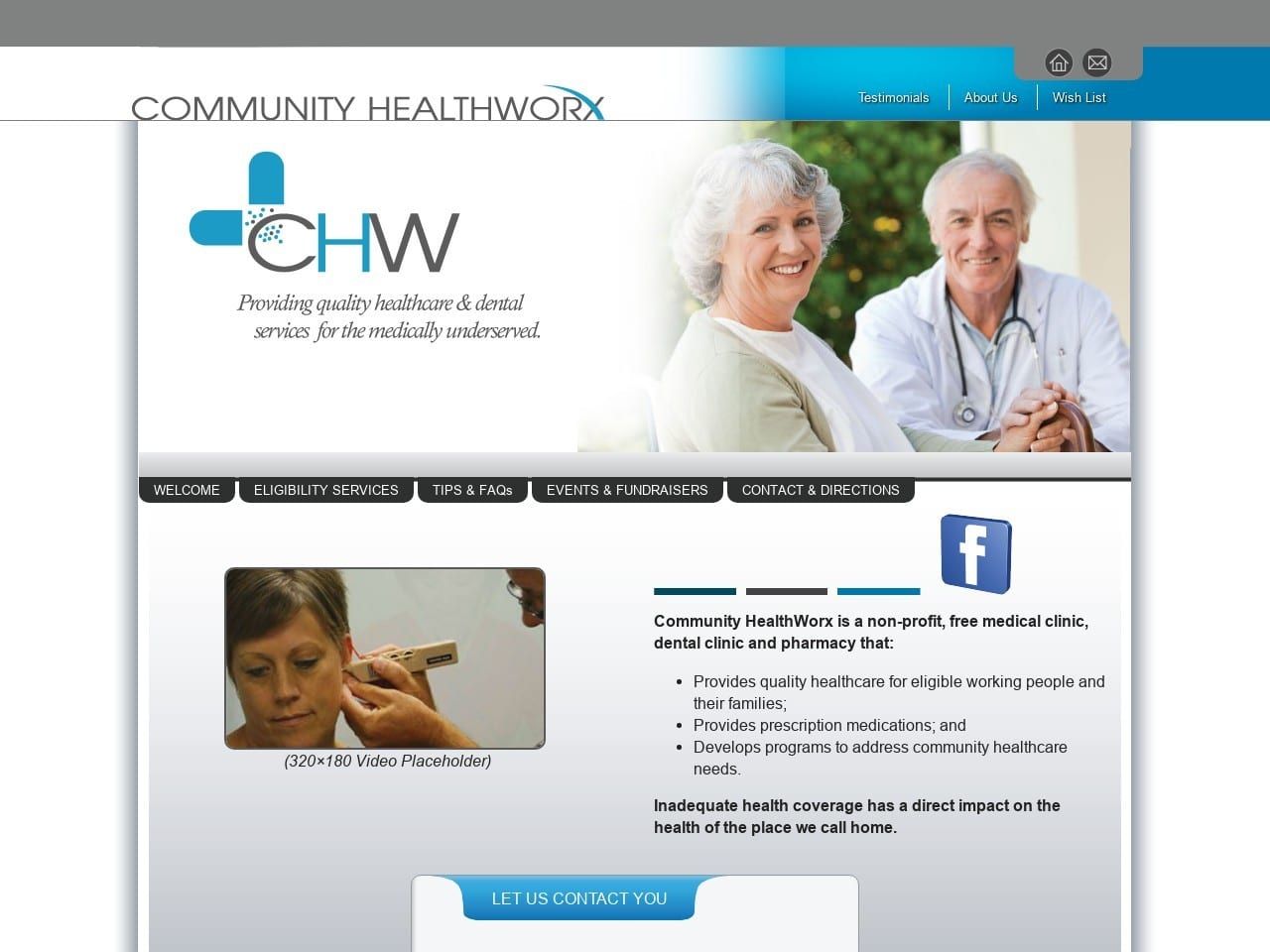 Community Healthworx Website Screenshot from healthworx.org