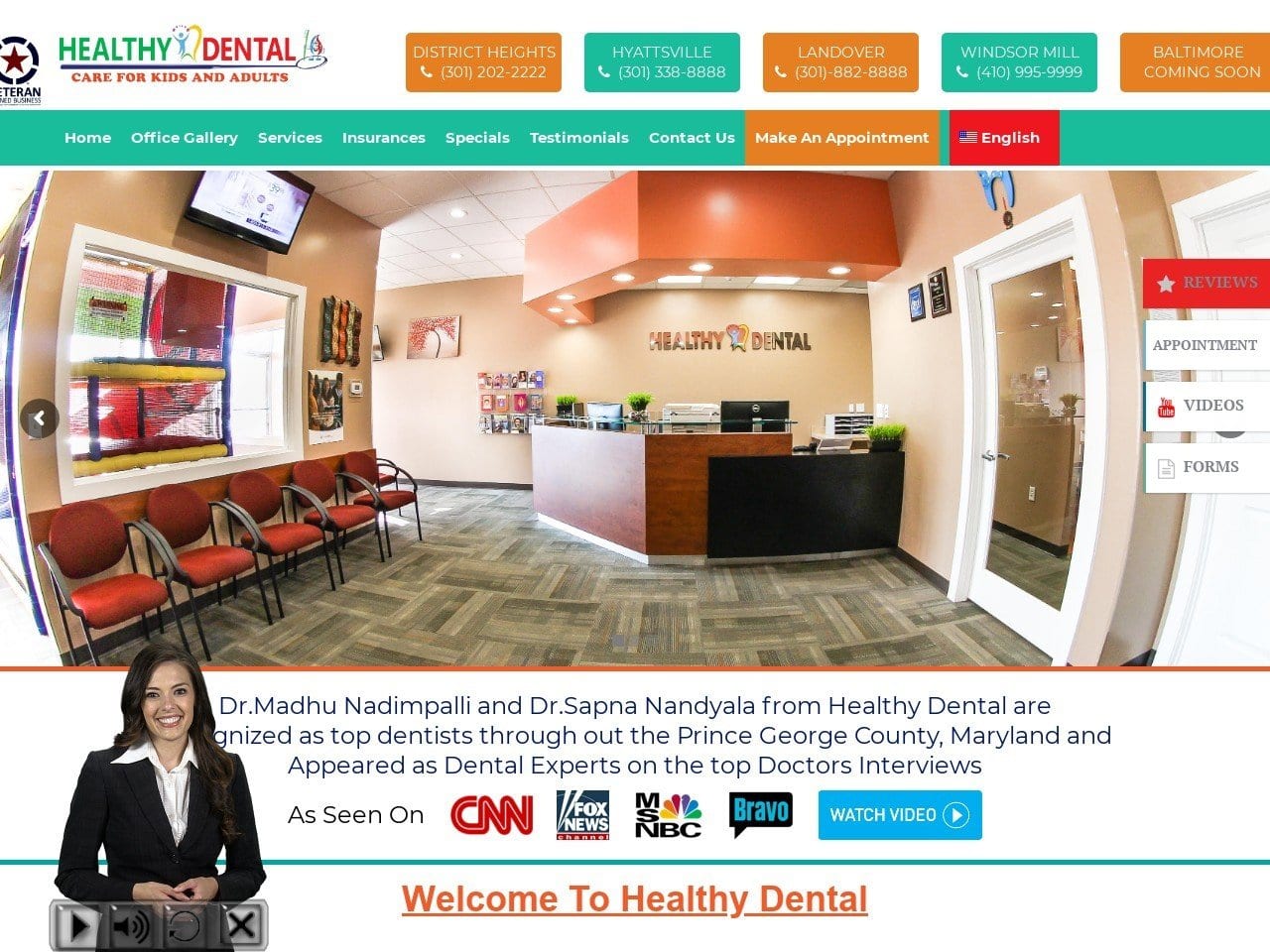 Healthy Dental Website Screenshot from healthydental.com