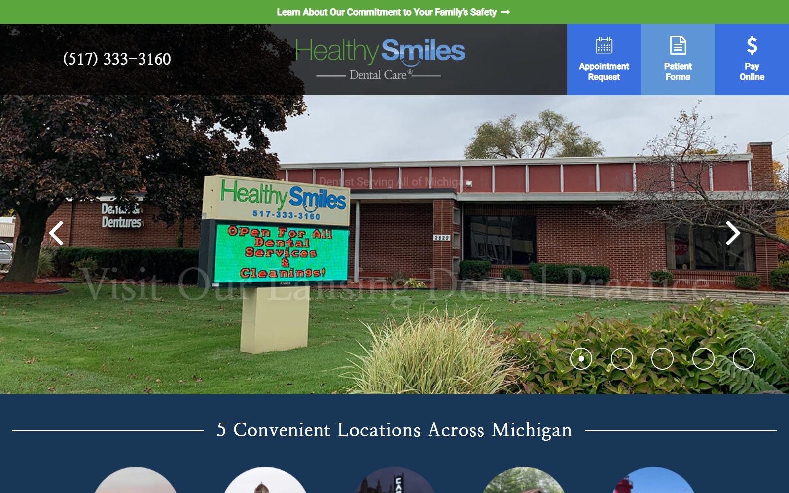 healthysmilesdentists.com screenshot