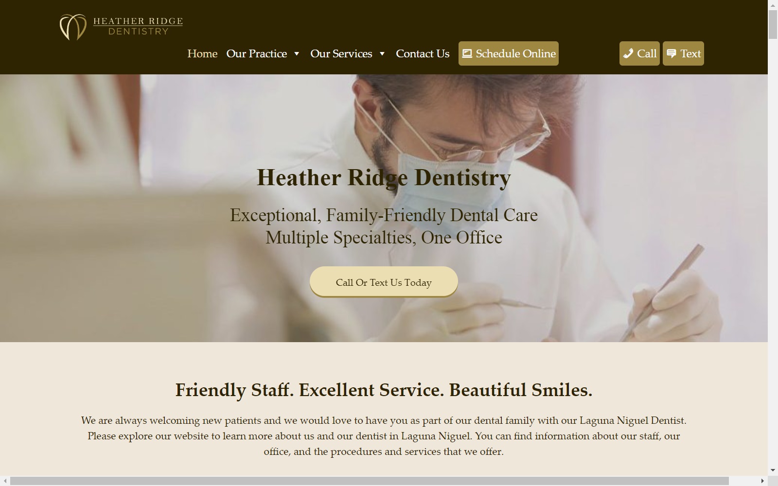 heatherridgedentistry.com screenshot