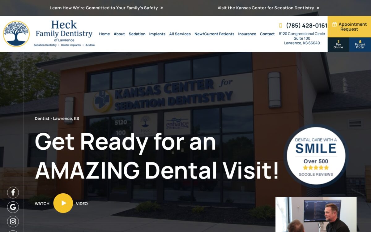 heckfamilydentistry.com screenshot