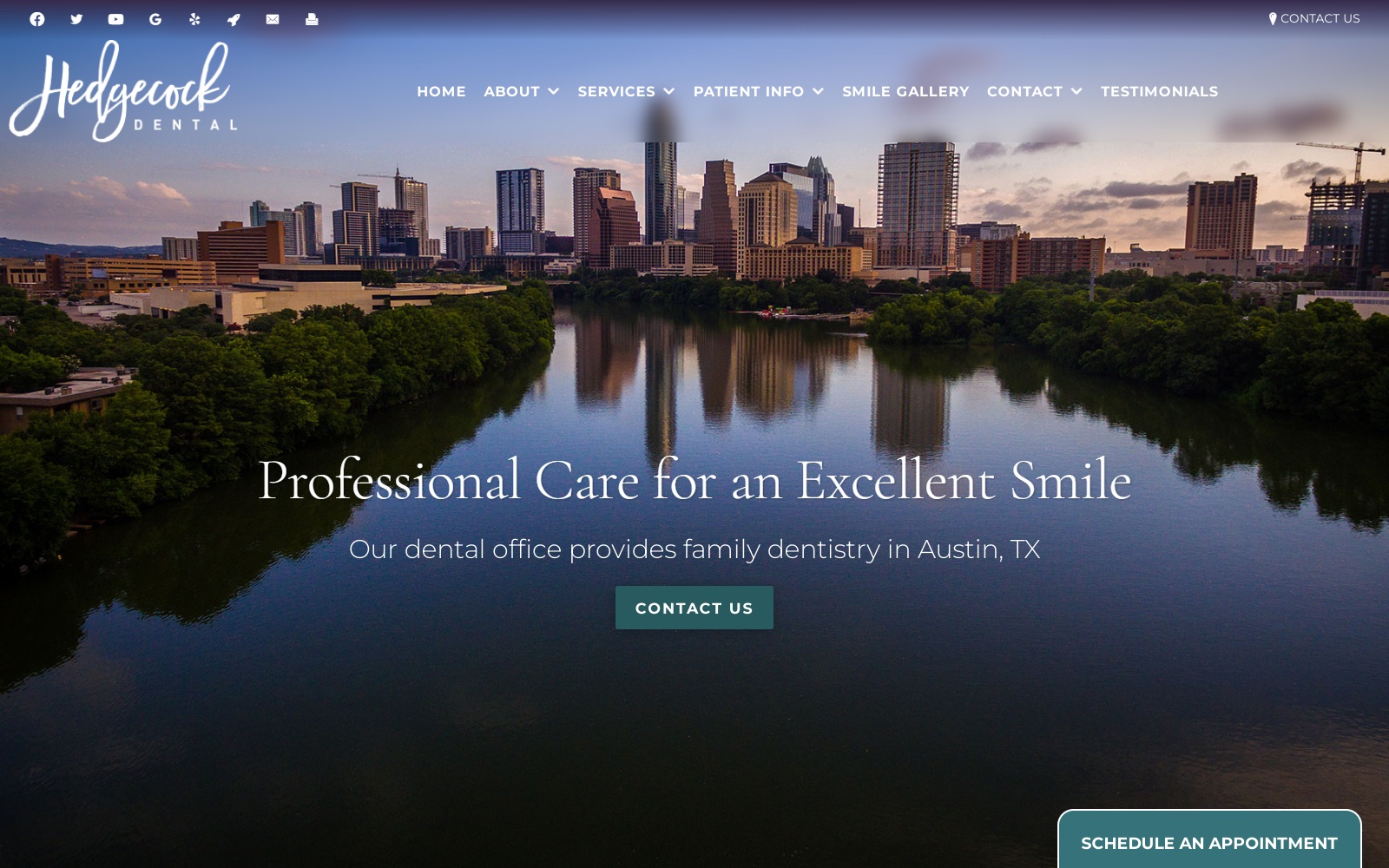 hedgecockdental.com screenshot