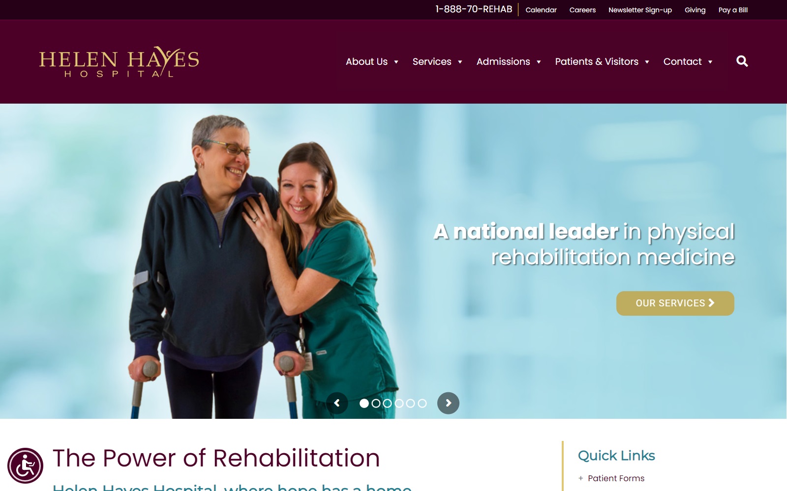 helenhayeshospital.org screenshot