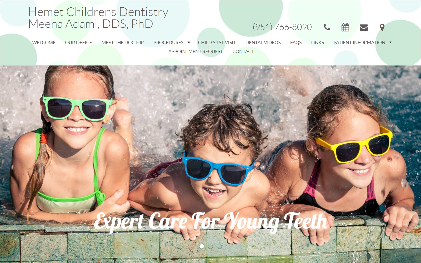 hemetchildrensdentistry.com screenshot