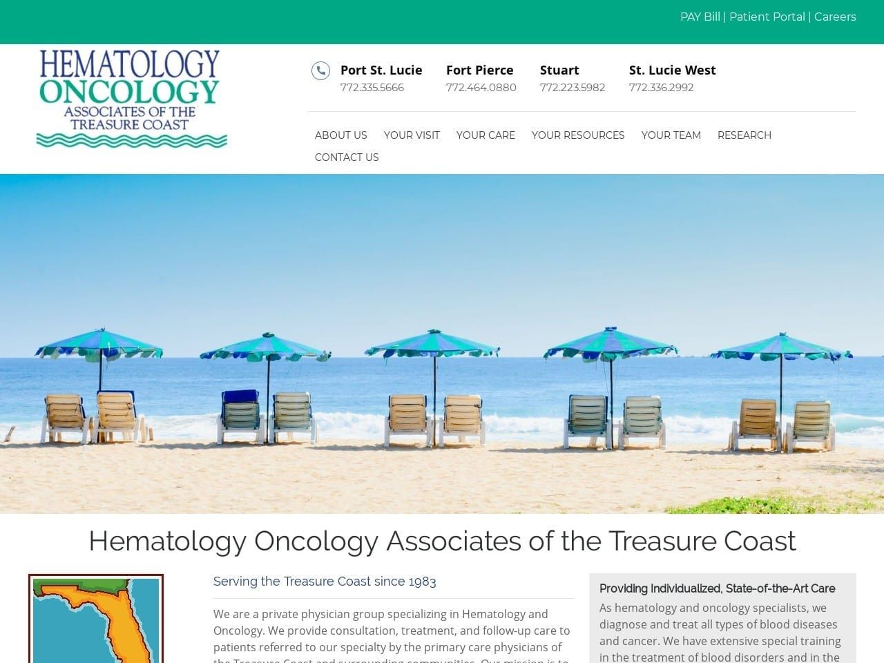 Hematology/Oncology Associates Website Screenshot from hemoncfl.com