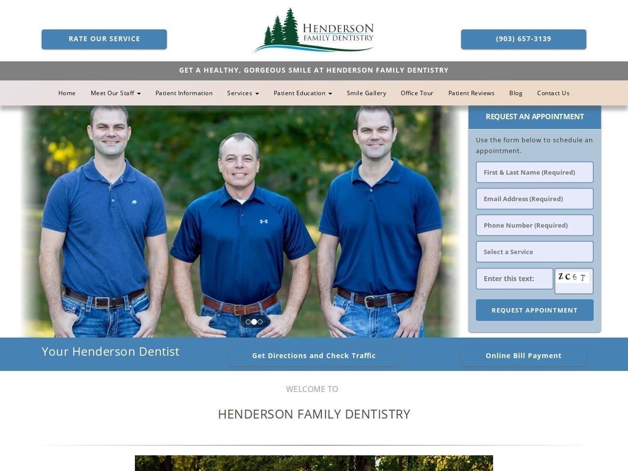 Henderson Family Dentistry Jackson Brian C DDS Website Screenshot from hendersonfamilydentistry.com