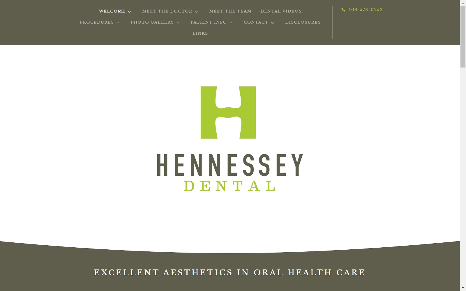 hennesseydental.com screenshot