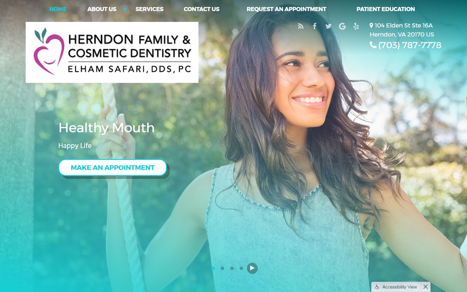 hfcdentistry.com screenshot