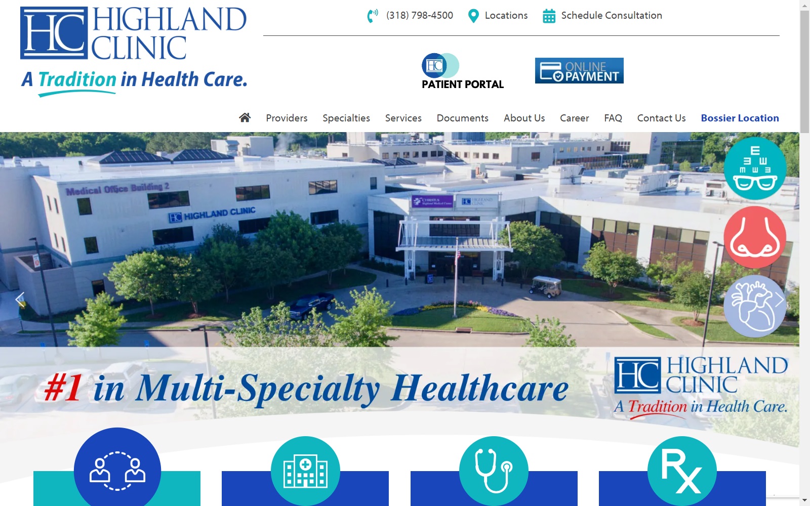 highlandclinic.com screenshot