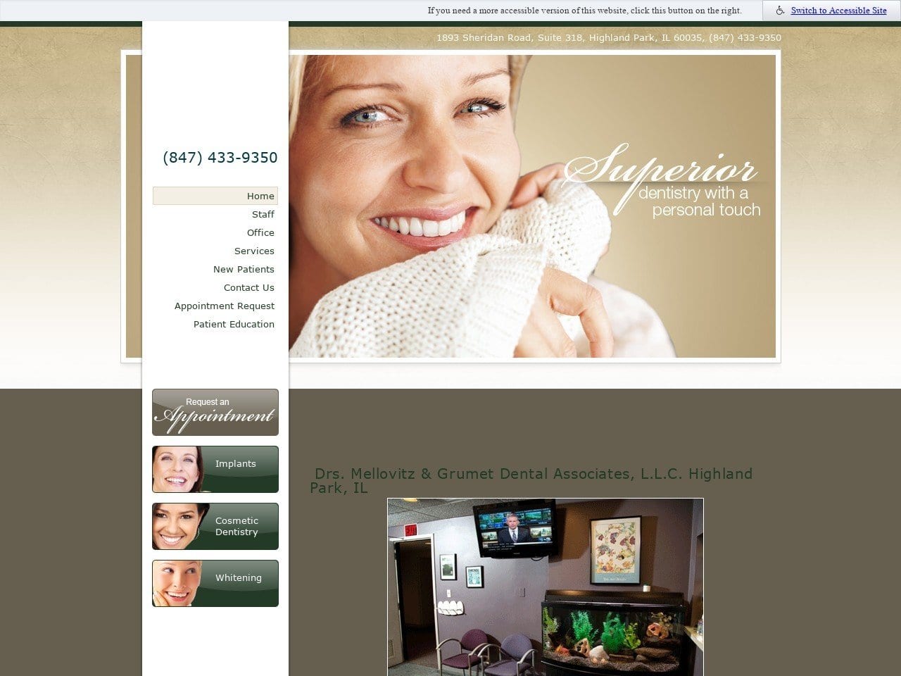 Mellovitz Keith DDS Website Screenshot from highlandparksmiles.com