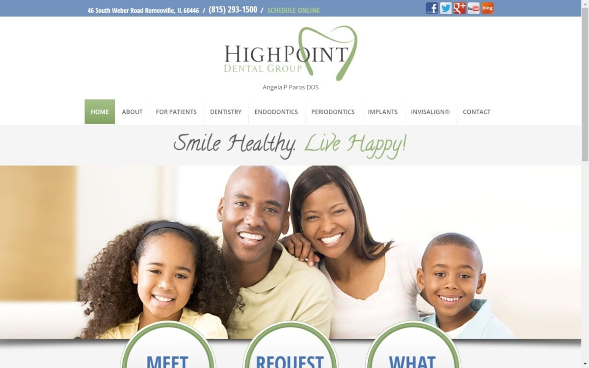 highpointdentalgroup.com screenshot