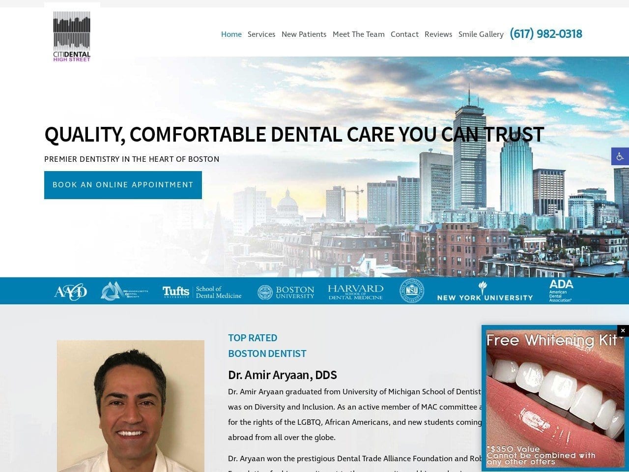 High Street Dental Group Website Screenshot from highstreetdentalgroup.com