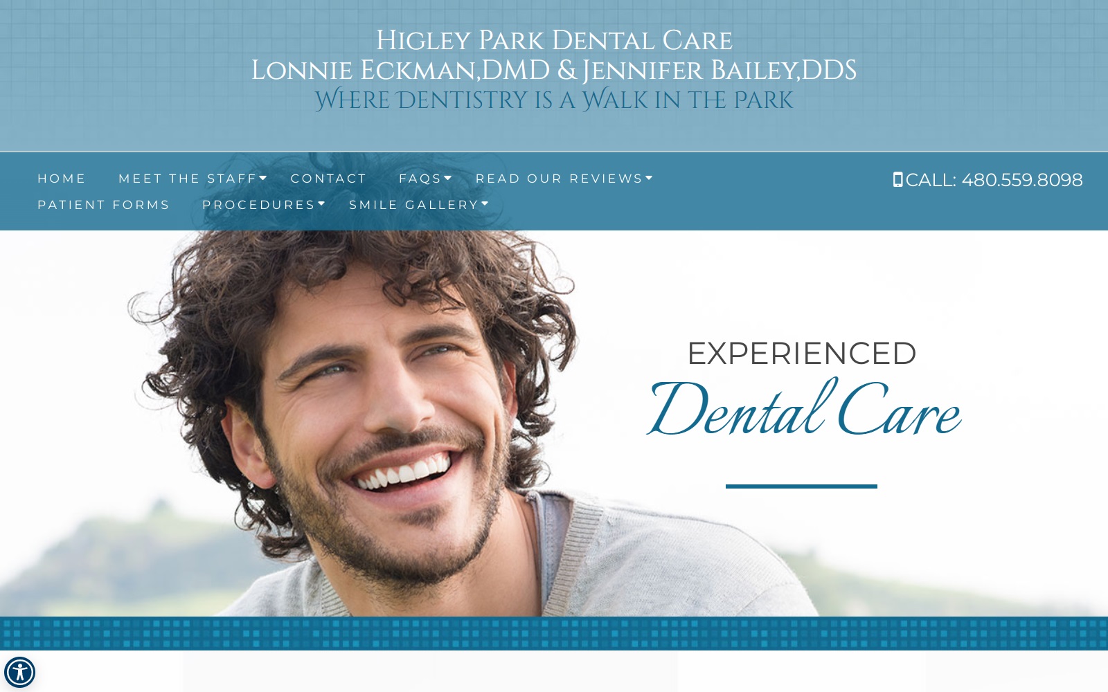 higleyparkdental.com screenshot