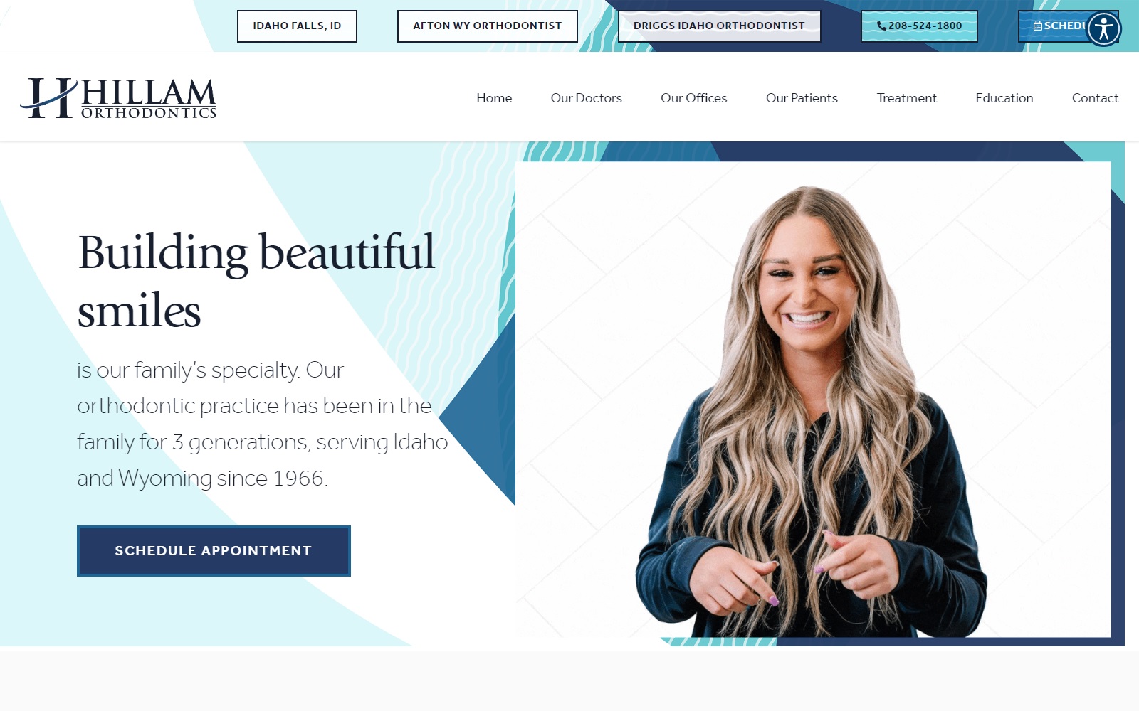 hillamorthodontics.com screenshot