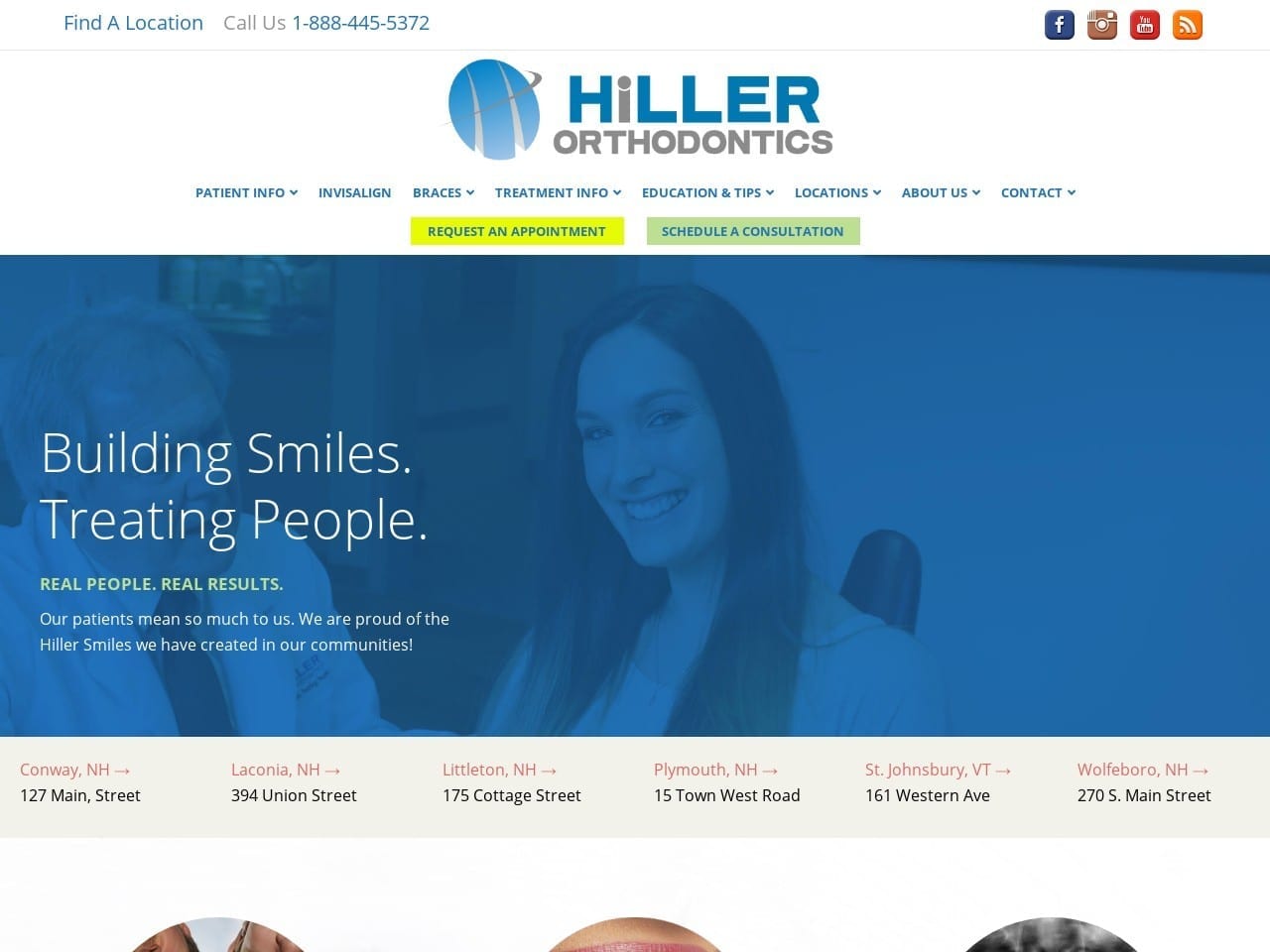 Dennis C Hiller PC Website Screenshot from hillerortho.com