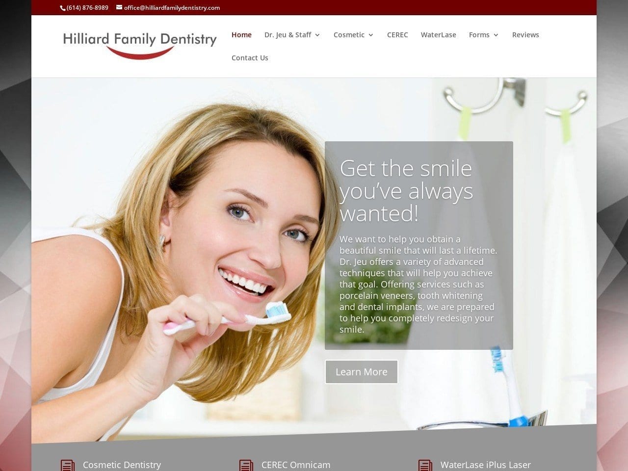 Dr. Henry C. Jeu DDS Website Screenshot from hilliardfamilydentistry.com