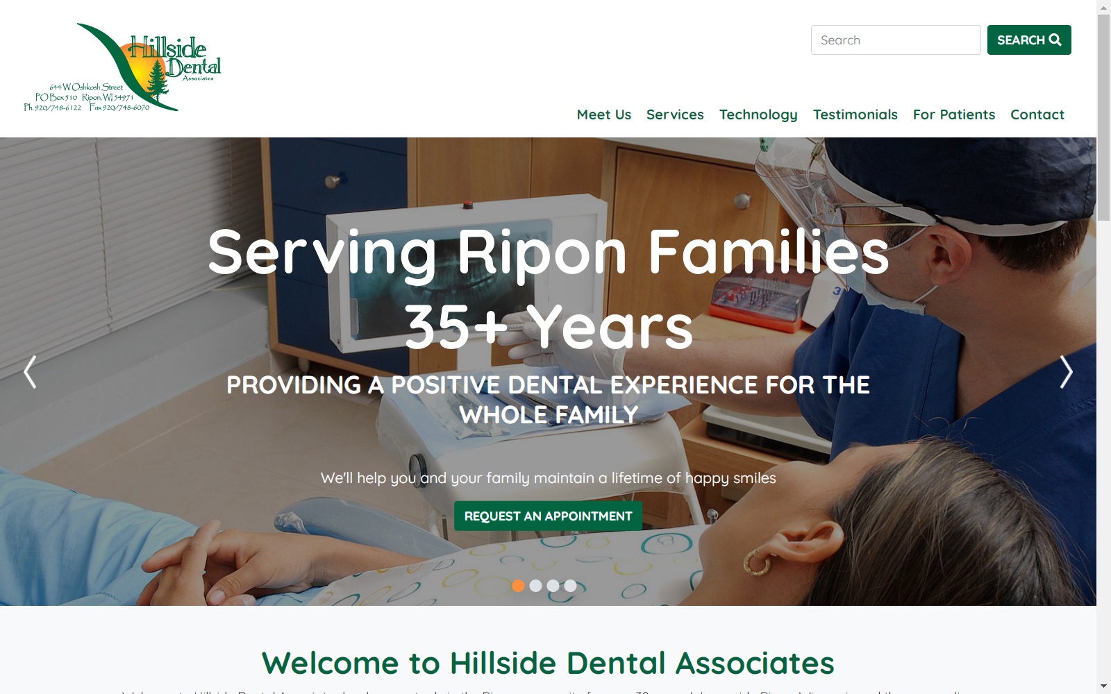 hillsidedentalripon.com screenshot