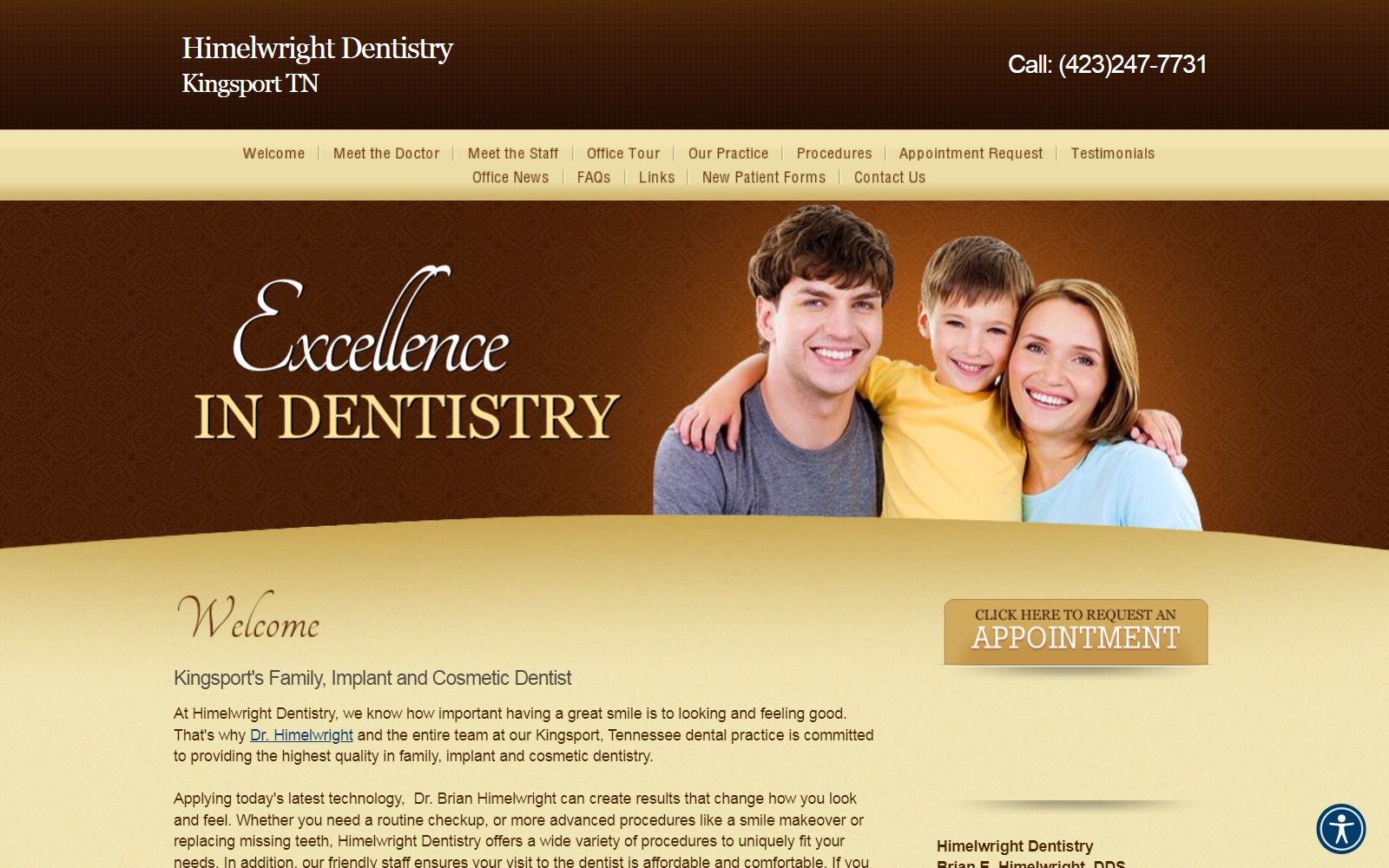 himelwrightdds.com screenshot