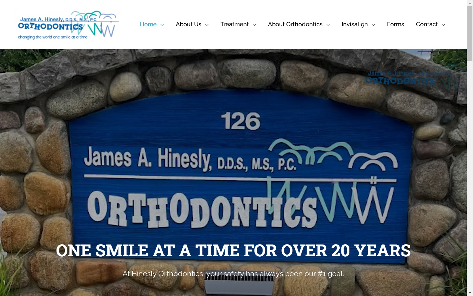 hineslyorthodontics.com screenshot